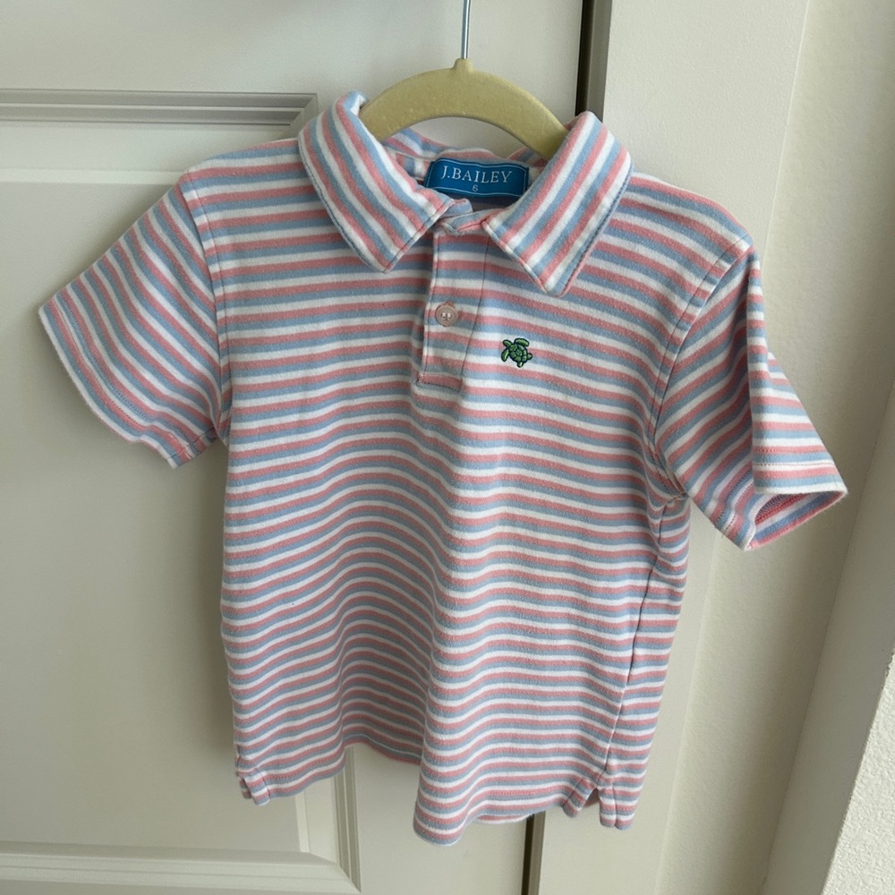 The Bailey Boys J Bailey Striped Polo size 6